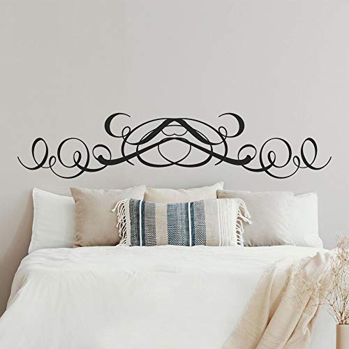 T-MK382 - Adesivi per testiera del letto, 29 x 140 cm, colore: Nero