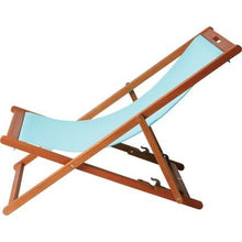 Empire Sterling - Sedia a sdraio pieghevole in legno, leggera e resistente, colore: AQUA (legno di eucalipto massiccio certificato FSC®)
