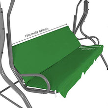 CTEJ Copertura Universale per I Sedili da Giardino Ricambio Ricambi Coprendo Sedili Copertura Superiore Baldacchino,Verde,150 * 50 * 10cm