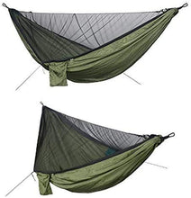 LHAHGLY Hammock Camping Hammock Mosquito Net e Amaca Baldacchino Portatile Nylon Hammock Amaca Pioggia Voli per Alberi per Escursioni Camping Survival Viaggio con Il Trasporto hamac avec Support
