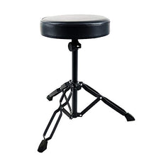 Sgabello per Batteria Pianoforte Elettronica: Bacchette Regolabile Tastiera Drum Sgabelli - per Tamburo con Piedini Sedia Antiscivolo Adatto a Principianti e Adulti | Acustica | Musicale Metallo Nero