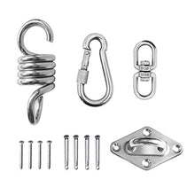 Yundxi Fissaggio per Amaca Hook, capacità di carico 300 Kilogram - in Acciaio Inox Amaca Sedia Hanging Kit Soffitto Montare Molla Girevole Gancio Snap Accessori
