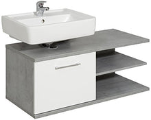 Pelipal 370 Fresh Line Grey - Mobile sottolavabo in legno effetto cemento, 44 x 97 x 50 cm