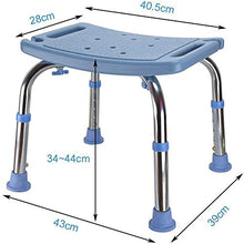 SETSCZY Sgabelli da Bagno, Sedia da Doccia Regolabile/Sgabello da Bagno con Gambe in Alluminio durevoli/con Protezione antimicrobica,Blu
