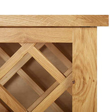 Tidyard Cantinetta Mobile Armadio Poratvino Bottiglie per 11 Bottiglie in Legno Massello di Rovere,Armadio Porta Vino Legno,Mobile Porta Bottiglie Vino 80x32x80 cm
