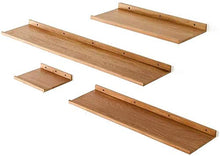 Una partizione Display Rack Bagagli Immagine Ledge mensola Rapida Sostituzione mobili a Corpo Lunghezza x Larghezza Piano Spazio Solido Muro di Legno di Quercia, Materiale Legno: