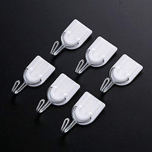 Greatangle 6 pezzi ganci adesivi ganci cucina bagno portasciugamani appendiabiti da parete bianco