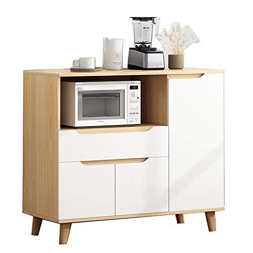 Huangwanru Credenza Credenza Soggiorno Credenza Accent Tabella Agriturismo Legno Buffet Governo di immagazzinaggio Governo di immagazzinaggio (Color : White, Size : 90x40x94cm)