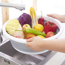 Portatile Pieghevole Acqua Lavabo Frutta Lavabo comprimibile Lavare Bacino salvaspazio plastica Cucina Bagno lavatoio, Secchio