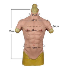 YYSDH - Costume da performing Arts Performance in silicone per muscoli, petto realistico maschile, con simulazione muscolare addominale, muscolare, in silicone, morbido, donna che vuole essere un uomo