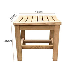 Sgabello da Doccia Sedia da Doccia in Legno Bagno anticorrosivo Sgabello in Legno Sgabello per Il Cambio delle Scarpe Sgabello da Bagno Non Verniciato ed Ecologico per Uso Interno ed Esterno, L