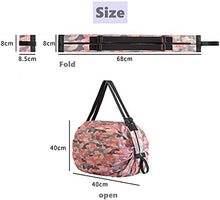 ZMHS - Borsa da viaggio pieghevole con una spalla, portatile, riutilizzabile, con chiusura a cerniera C