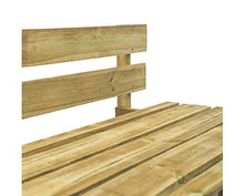 Panca da giardino per interni ed esterni, con schienale in legno, per casa, giardino, patio, cortile, terrazza, parco, 110 x 66 x 55 cm