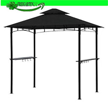 fregaren.de Tetto di ricambio per gazebo Grill 2.4 [m] x 1.5 [m] metro sabbia anticato, gazebo impermeabile, materiale: Panama PCV Soft 370 g/m², modello 11 (antracite)