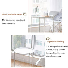 FEANG Comodino Comodini Rotondi in Oro Comodini Moderni retrò retrò in Metallo con Comodino Comodino for Soggiorno Camera da Letto Patio Ufficio Tavolino Laterale