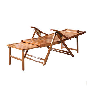 Lettini Pieghevoli Lettino Prendisole In Legno Sedia a Sdraio Pieghevole Regolabile Reclinabile Reclinabile per Giardino, Balcone O Patio, Piscina, Esterno, Interno