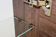 tft Pensile da Bagno 1 Anta Push 35x18x78,2 cm in Legno Ibiza Tabacco Scuro