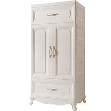 QiHaoHeji - Armadietto portatile per armadio, armadio, ufficio, sala giochi o guardaroba, colore: bianco, dimensioni: 128 x 60 x 41 cm