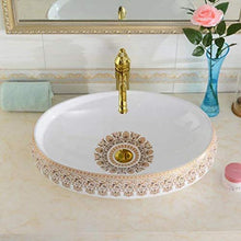 Yxx max -Lavabo Contatore Bacino del Bagno, Ceramica Art Bacino Alta capacità delle Navi da Bagno Adatto for Guardaroba Alberghi (48x34x14.5cm) Lavandino del lavabo
