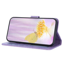 ikasus Cover iPhone XS Max Custodia,Goffratura fiore farfalla Flip Custodia Funzione Stand PU Premium Protezione Super Sottile TPU Interno Case Porta Carte credito Custodia Cover