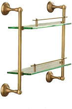 GDFEH Scaffale per Il Bagno Scaffale per Bagno con Vetro Rettangolare in Vetro Scaffale in Vetro temperato