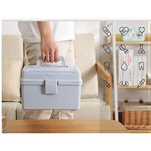 HUOQILIN Armadietto Re Medicina di Famiglia Home Box Stoccaggio Multistrato Medico Visite Salute dei Bambini Piccoli alla Medicina Toracica di Emergenza di Farmaci (Color : Gray)