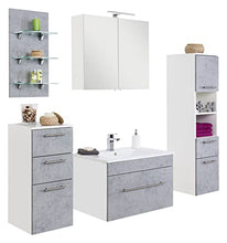 Set di mobili da bagno SANTINI 75 (5 pezzi) grigio cemento