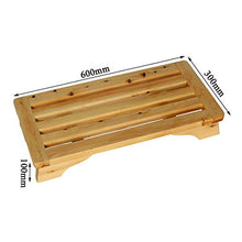 AYHa Bagno sgabello di legno Barrel Poggiapiedi Passo Bench piccolo sgabello rettangolo sgabello da doccia Sgabello Pedale impermeabile antiscivolo Doccia Bench