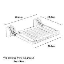 HYYDP Bagno Sgabello Sgabelli/sgabelli da Bagno Pieghevoli Sgabello da Parete Be Applicable Compatible for Doccia Sgabello SUS 304 Pieghevole Cambio Tubo in Acciaio Inox Sgabello Be Applicable compa