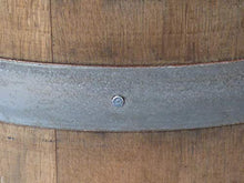 Temesso Botte da Vino Rustica in Rovere, barile, da Usare Come Tavolo, Decorazione - Altezza 95cm, Contenuto 225 litro (con Fissaggio degli Anelli)