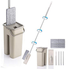 SSAYY Spray Mop Mop Piatto E Secchio Spremitura A Mano Wringing Pulizia del Pavimento Cuscinetti per Mop in Microfibra Utilizzo Umido O Asciutto su Piastrelle in Legno Laminato