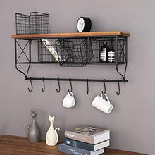 LYM &ripiano di stoccaggio Rack a Parete, Arte di Ferro cassetto Rack di stoccaggio Sfondo Decorativo Bagagli mensola della Cucina di Finitura Shelf Scaffale di Finitura