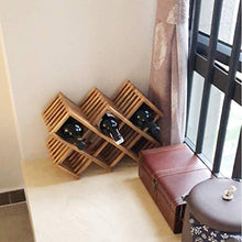 ZLJ Portabottiglie da Vino in Rattan Portabottiglie da appoggio Portabottiglie da Tavolo Espositore Orizzontale da Tavolo Collezione dal Design Compatto