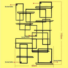 LLT Wine Rack, Cremagliera Della Decorazione Della Parete Della Novità, Wine Rack Mensola Di Vetro Wall Hanging Metallo Creativo Lattice Vino Cremagliera Di Esposizione Della Decorazione per Ristoran