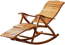 Iyom Sedia da Campeggio, Sedia a gravità Zero, Sedia a Sdraio Sedia da Giardino Regolabile per Balcone Sedia Pieghevole in bambù Portatile Lettini Estivi da Esterno con Massaggio ai Piedi
