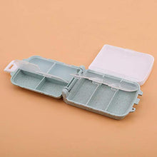 4 pezzi, 3 strati, 8 scomparti, scatola per medicinali in plastica, borsa per medicinali portatile, scatola per medicinali piccola, kit di pronto soccorso per esterni (casuale)