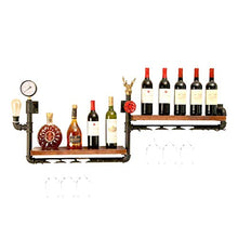 Elegante Scaffale per Vino Portabottiglie Portabottiglie da Parete in Legno con Portabottiglie, HJJ