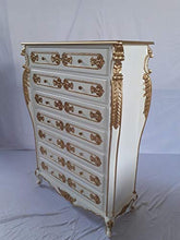 Louis XIV. Louises Barock Rokoko - Cassettiera in stile antico, colore: Bianco con oro