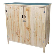 Mendler Armadietto Armadio Ufficio Cantina Garage HWC-D56 55x115x120cm Legno Naturale