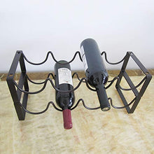 Cabilock 2 Pezzi Iron Art Elegante Portabottiglie per Bottiglie di Champagne Espositore per Bottiglie di Vino per Ristorante di Casa