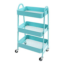 LYM &ripiano di stoccaggio Scaffalature Home Soggiorno Cucina Ripostiglio Camera da Letto Carrello Beauty Salon Carrello a Ruote Mobile Scaffale di Finitura (Color : A)