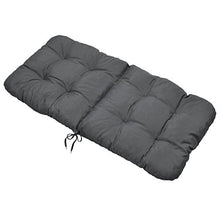 Beautissu Set di 2 Cuscini per sedie da Giardino Flair NL 100x50x8cm - Comoda e soffice Imbottitura - Ideale Anche per spiaggine - Grigio Grafite