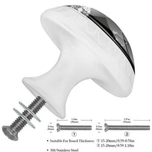 fiore bianco 4 PCS Pomelli per Porta, Pomolo per Mobile, Pomelli per Mobili con Viti, Maniglia per Armadietto, Pomelli per Porta, Pomelli per Cassetti per Porta, Armadio, Cassetto e Credenza
