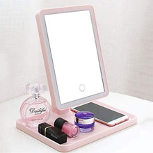 Specchio ingranditore, Specchio per il trucco semplice da tavolo Specchio oscurante per touch screen a doppia alimentazione HD con luci a LED Specchio decorativo da tavolo per bellezza, adatto a vari