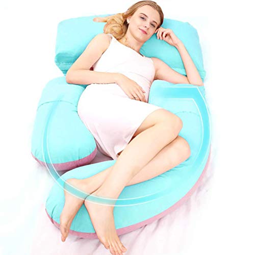 Cuscini di Gravidanza for Sleeping Nursing Pillow Importato Tridimensionale Nove buche Cuscino Cotone maternità Cuscini Corpo Pieno Sostegno e di Alimentazione del Bambino, D Huangwei7210