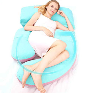 Cuscini di Gravidanza for Sleeping Nursing Pillow Importato Tridimensionale Nove buche Cuscino Cotone maternità Cuscini Corpo Pieno Sostegno e di Alimentazione del Bambino, D Huangwei7210