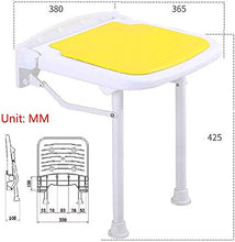 LIN-rlp Cambio banco di Scarpe sedie Sgabello Pieghevole Doccia Seduto Sgabello Piccolo Sgabello a Parete Sedia a Muro Bagno Antiscivolo Vecchio Sedia Bath