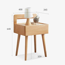 Mobili Tavolino, Comodino in Legno massello Comodino Moderno Nordico Soggiorno Divano Tavolino Armadietto con cassetti Tavolo angolare Comodino Camera da Letto