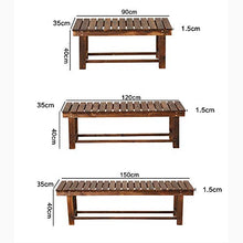 outdoor furniture Panchina in Legno massello, Panchina all'aperto a 3 posti, Sedili in Legno da Parco Impermeabili e antitarme, Panchine per Prati e portici