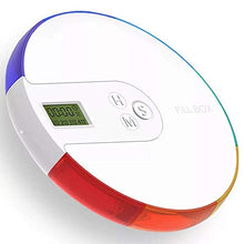 7 Giorni Arcobaleno Rotondo Scatola Della Pillola Allarme-fai Da Te Digitale Piccola Medicina Tascabile Organizer Timer Temporizzazione Portatile Uomo Anziano Che Prende Medicine Smart Timing Promemor